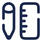 Ruler Pen SVG Icon